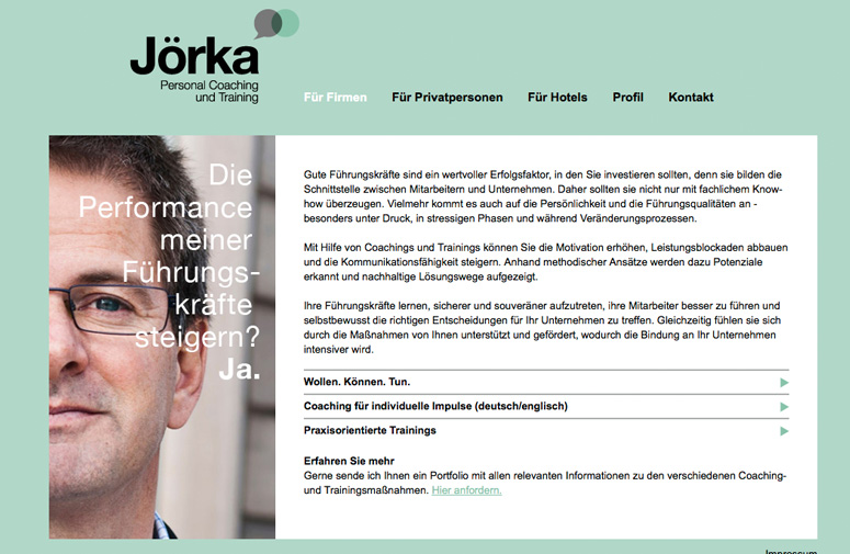 Jörka Website Firmen