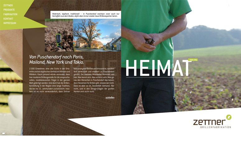 Zettner Website Heimat